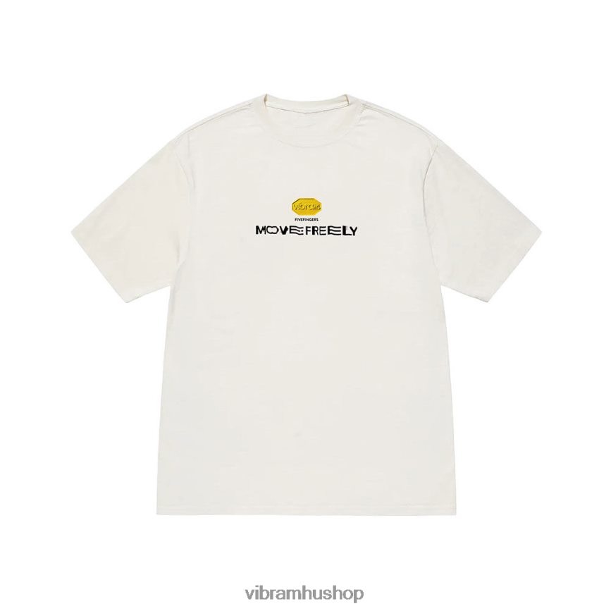 egynemű fehér "szabadon mozogni" póló T442ZL45 Vibram ruházat