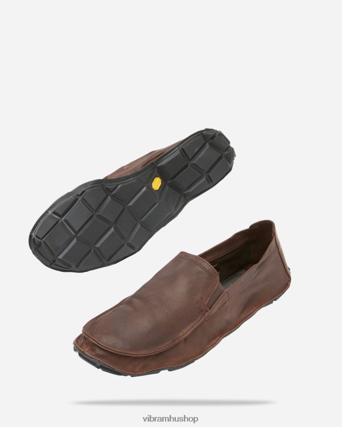 férfiak barna fekete egynegyede bőr T442ZL123 Vibram cipő