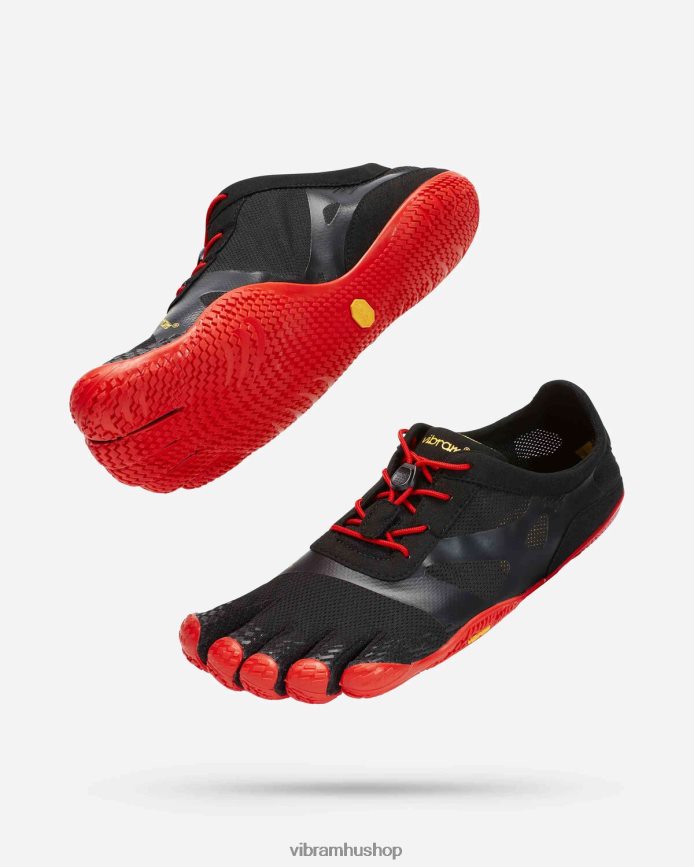 férfiak fekete piros kso evo T442ZL9 Vibram cipő
