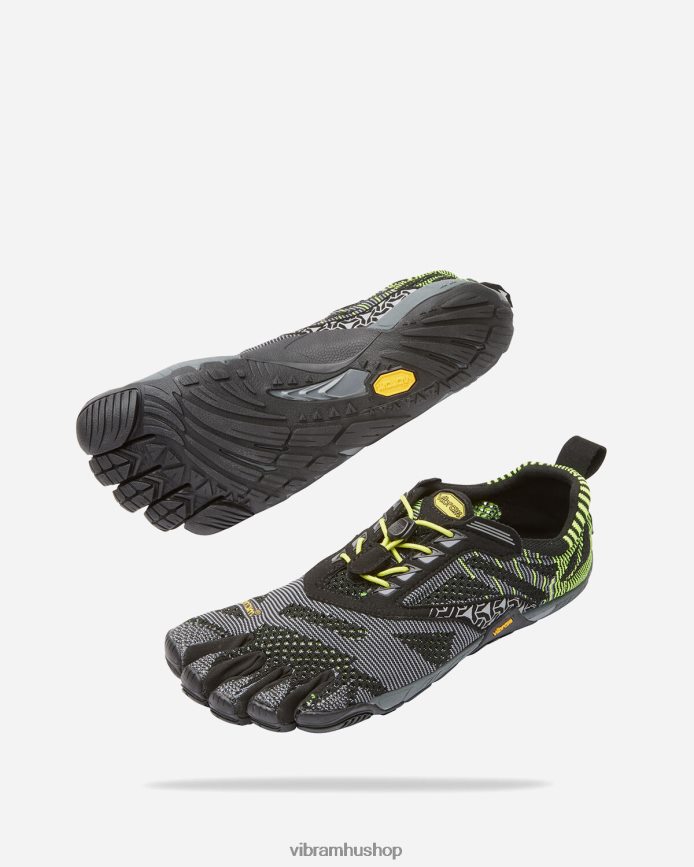 férfiak fekete sárga kmd evo T442ZL5 Vibram cipő