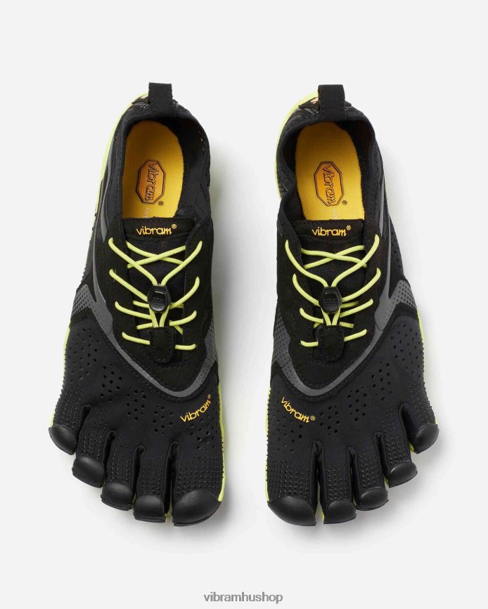 férfiak fekete sárga v-futás T442ZL13 Vibram cipő