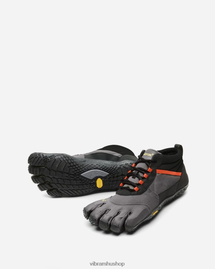 férfiak fekete/szürke/lángvörös v-trek szigetelt T442ZL36 Vibram cipő