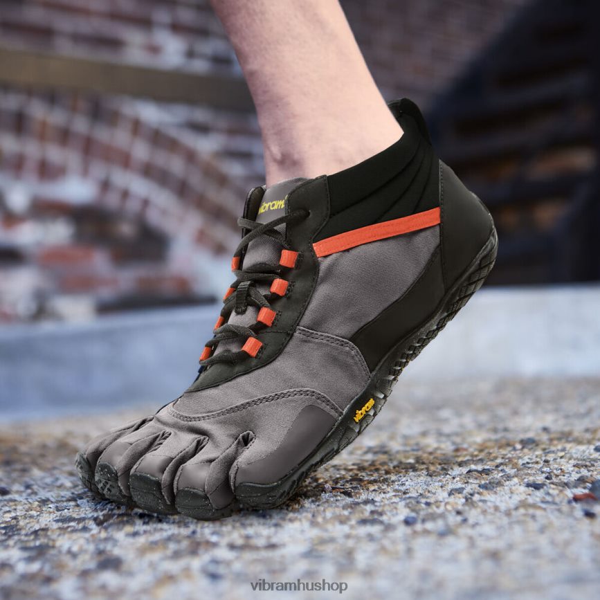 férfiak fekete/szürke/lángvörös v-trek szigetelt T442ZL36 Vibram cipő