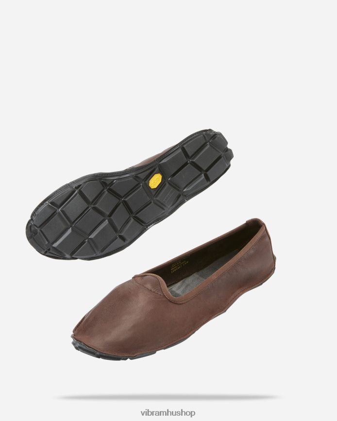 nők barna fekete egynegyede bőr T442ZL137 Vibram cipő