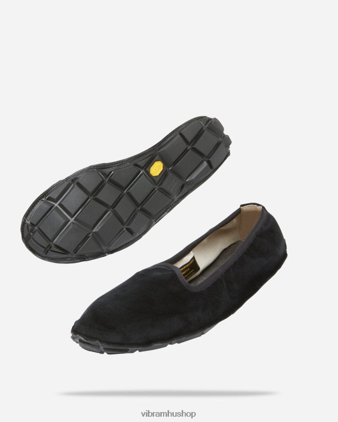 nők fekete egynegyed bársony T442ZL141 Vibram cipő
