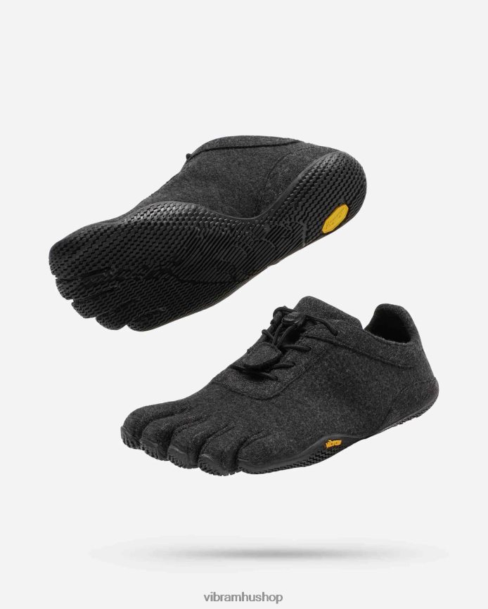nők szürke/fekete kso öko gyapjú T442ZL99 Vibram cipő