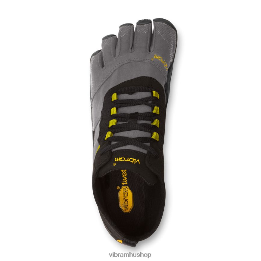 nők fekete/szürke/citronelle v-trek T442ZL113 Vibram cipő