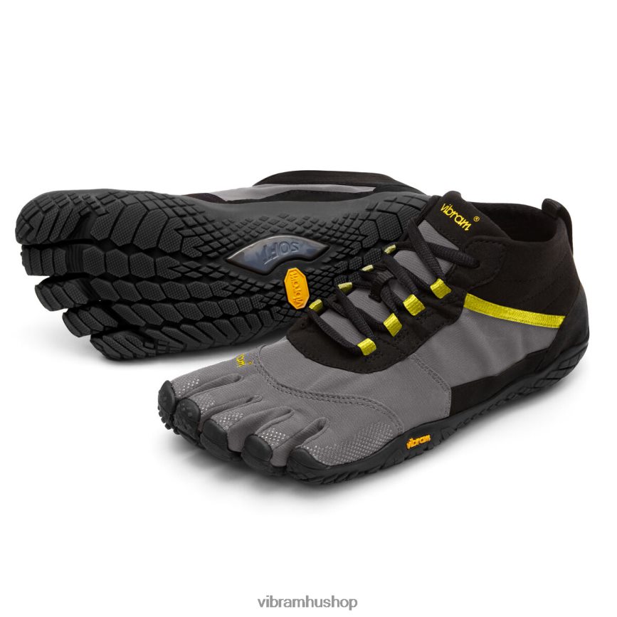 nők fekete/szürke/citronelle v-trek T442ZL113 Vibram cipő