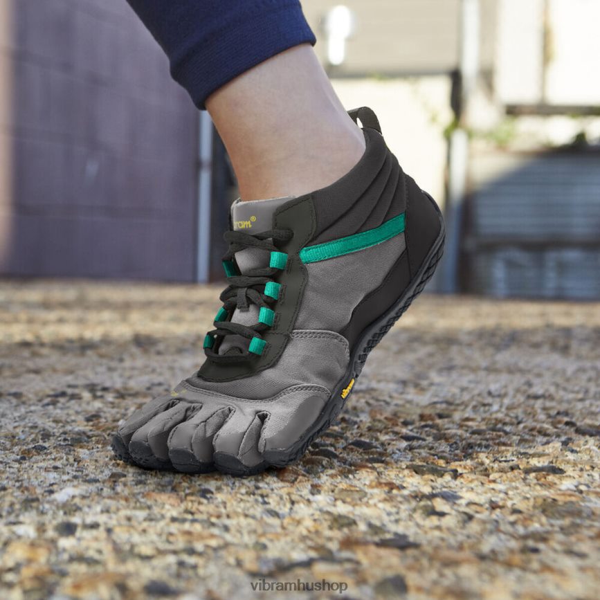 nők fekete/szürke/zöld v-trek szigetelt T442ZL84 Vibram cipő