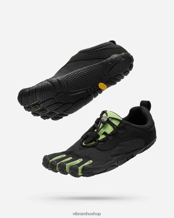 nők fekete/zöld v-run retro T442ZL12 Vibram cipő
